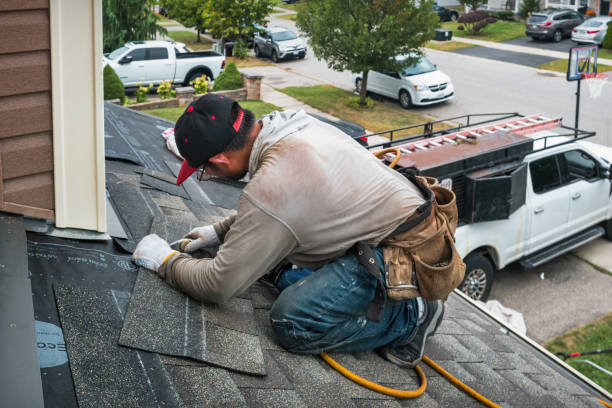 Professional Roof Leak Repair technician working in Du Pont, GA